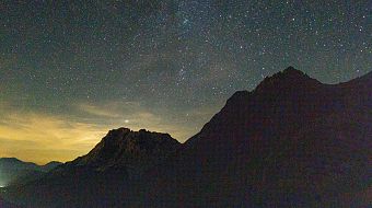 Zugspitze bei Nacht_Coburger Hütte_Tirol_Fotograf Sigrid Ruppe-Senn